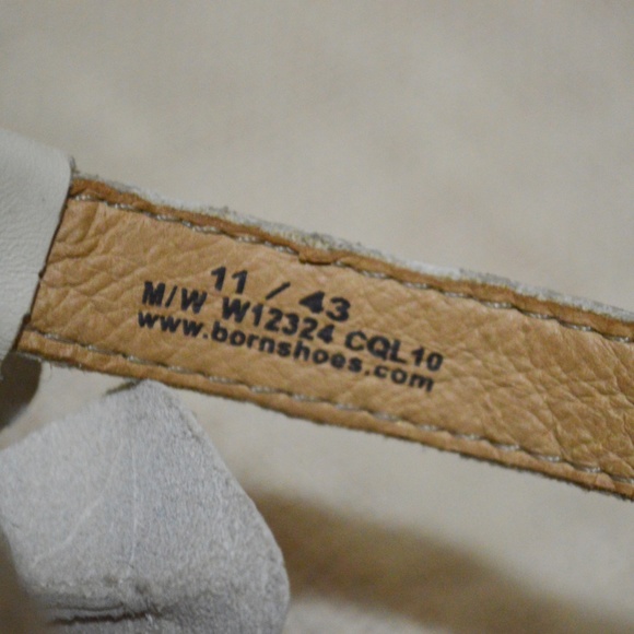Born Womens Sz 11 Heel Crown Tan Flower - Picture 4 of 4